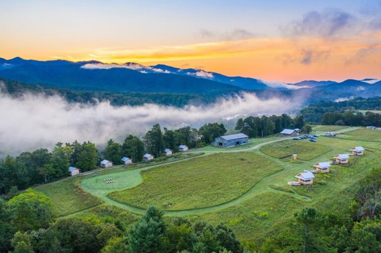Retreat Center Outside Asheville, NC Overlooking the French Broad River